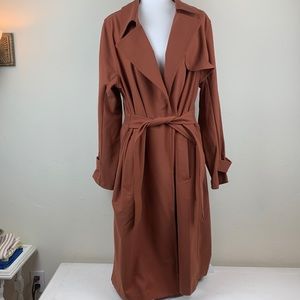 ATHLETA Stellar Trench coat - Ancient Mahogany, tall